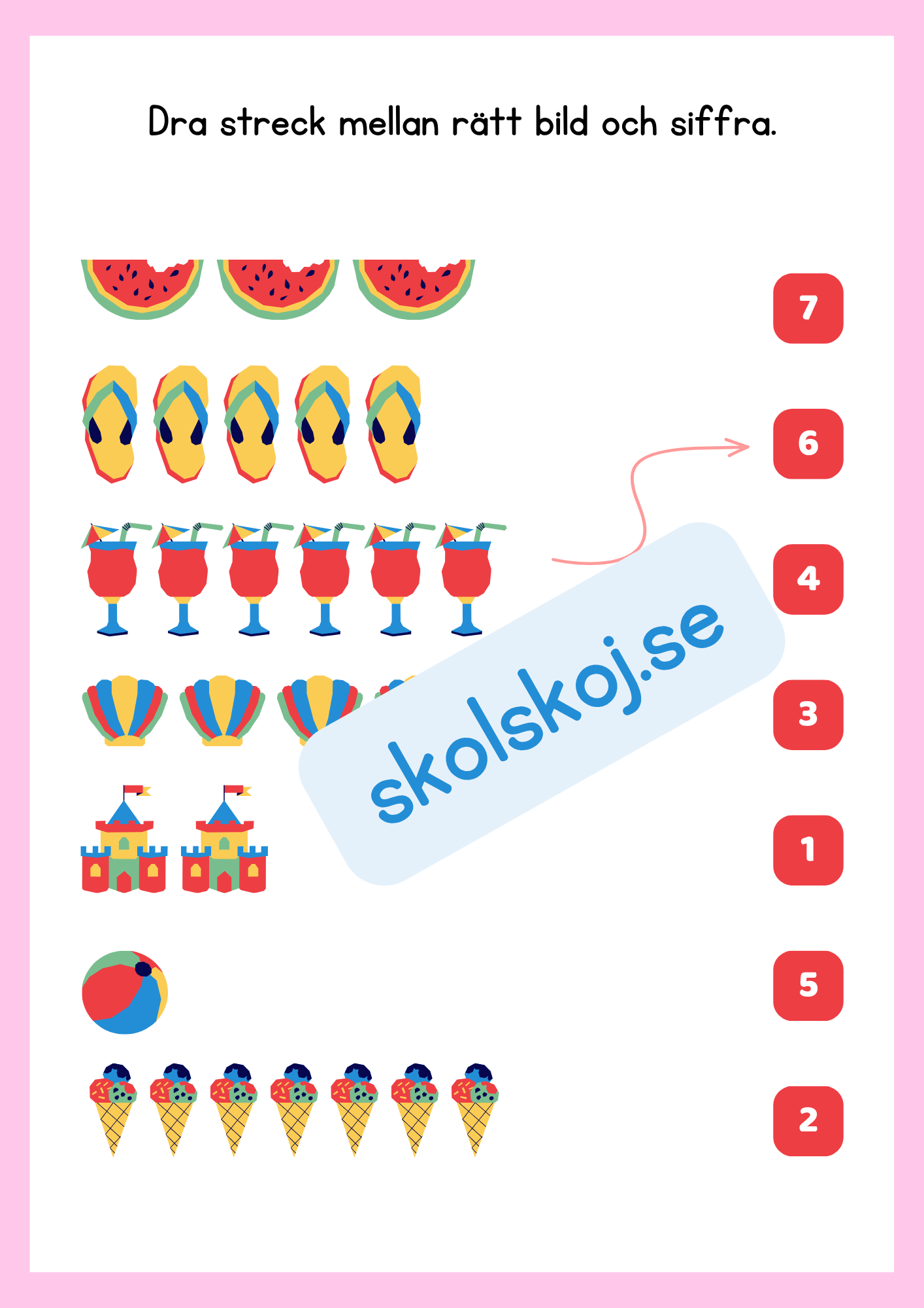 Tillsammans lär vi siffrorna 1 - 10