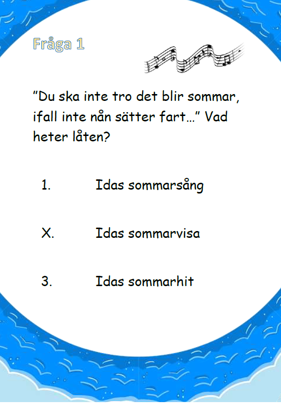 Tipspromenad - Sommartema