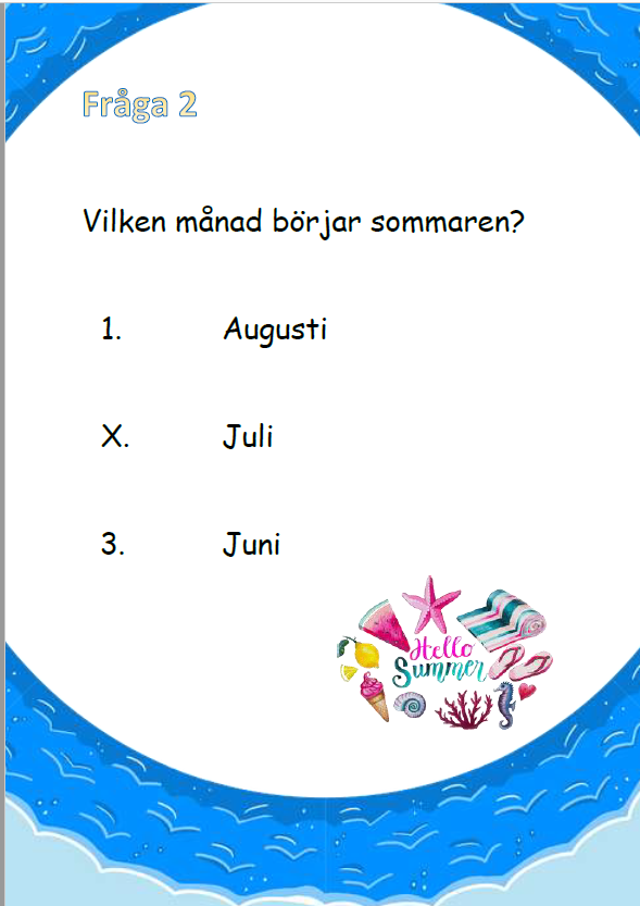Tipspromenad - Sommartema
