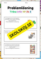 Träna inför NP åk 3 - Problemlösning