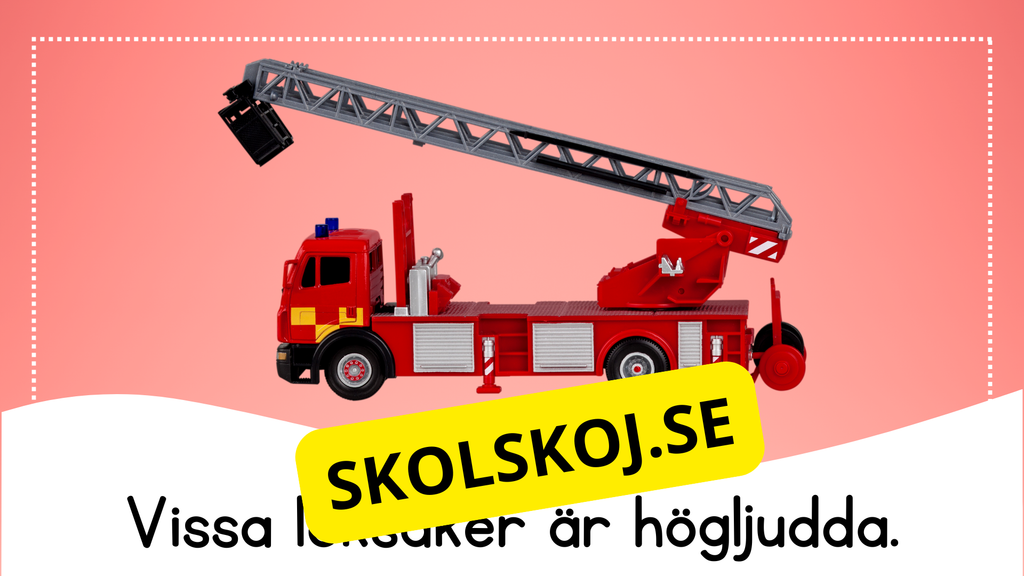Träna läsning/läsflyt: Tema leksaker