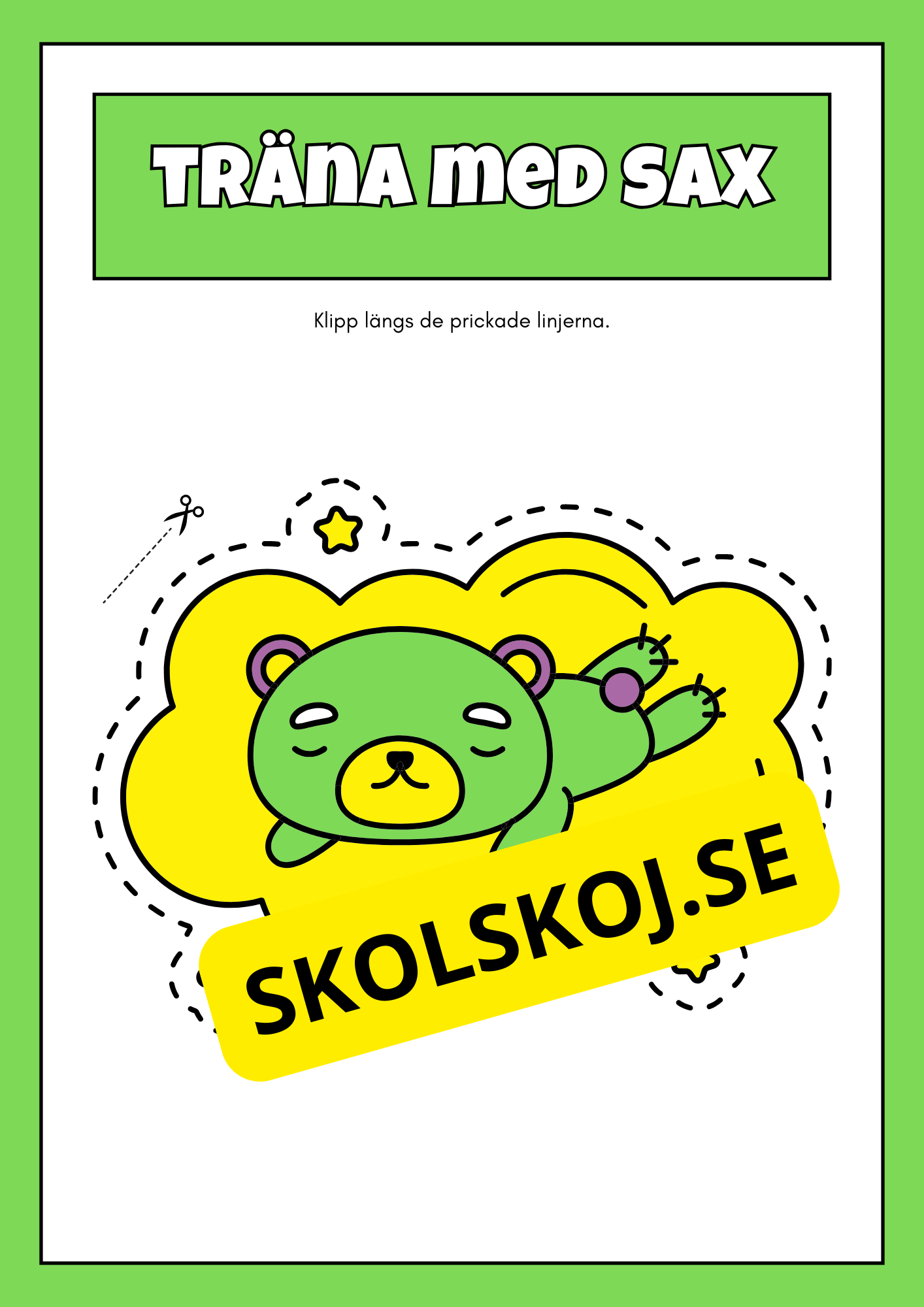Träna med sax (42 sidor)