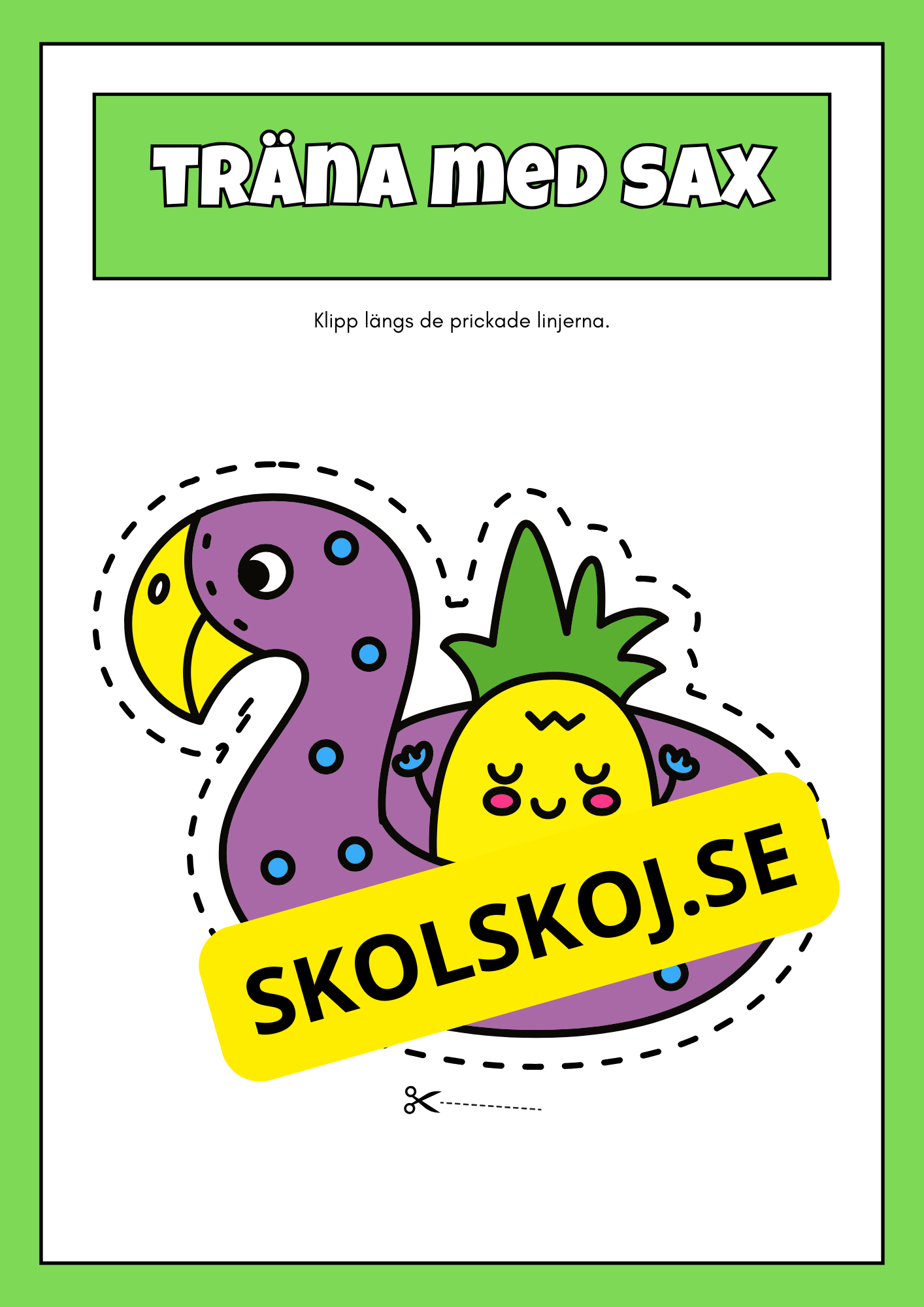 Träna med sax (42 sidor)