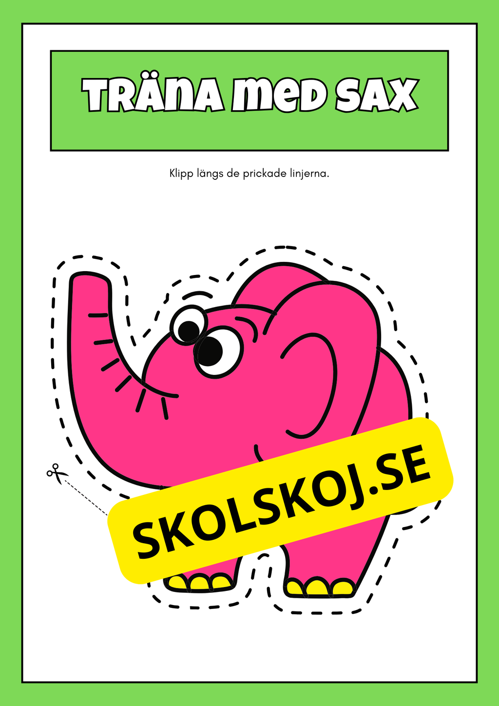 Träna med sax (42 sidor)