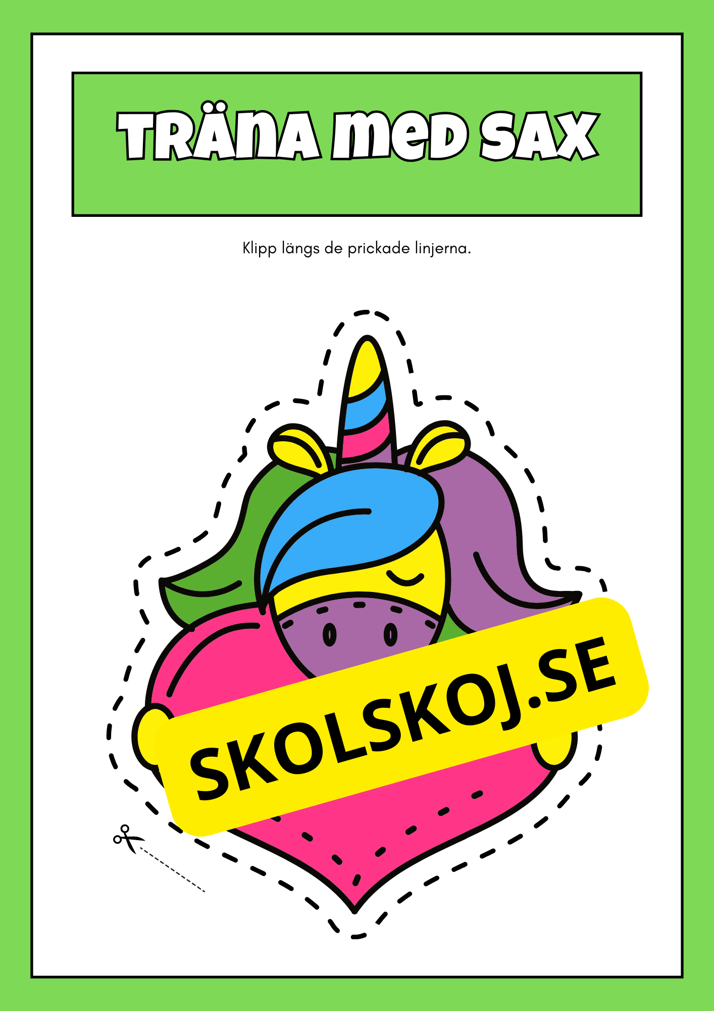 Träna med sax (42 sidor)