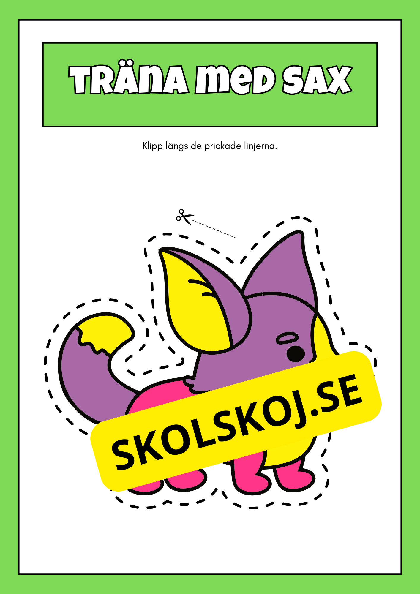 Träna med sax (42 sidor)