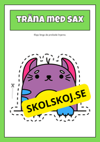 Träna med sax (42 sidor)