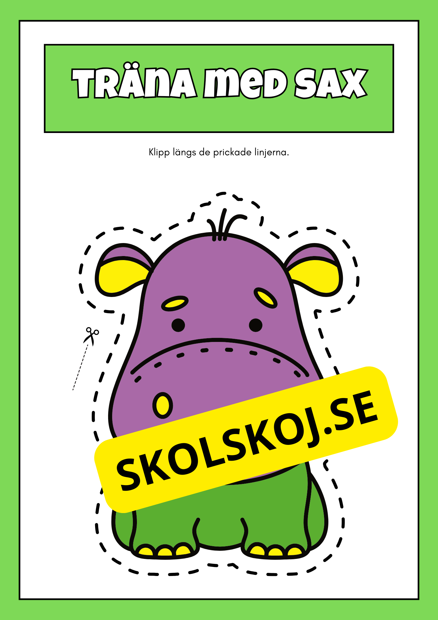 Träna med sax (42 sidor)