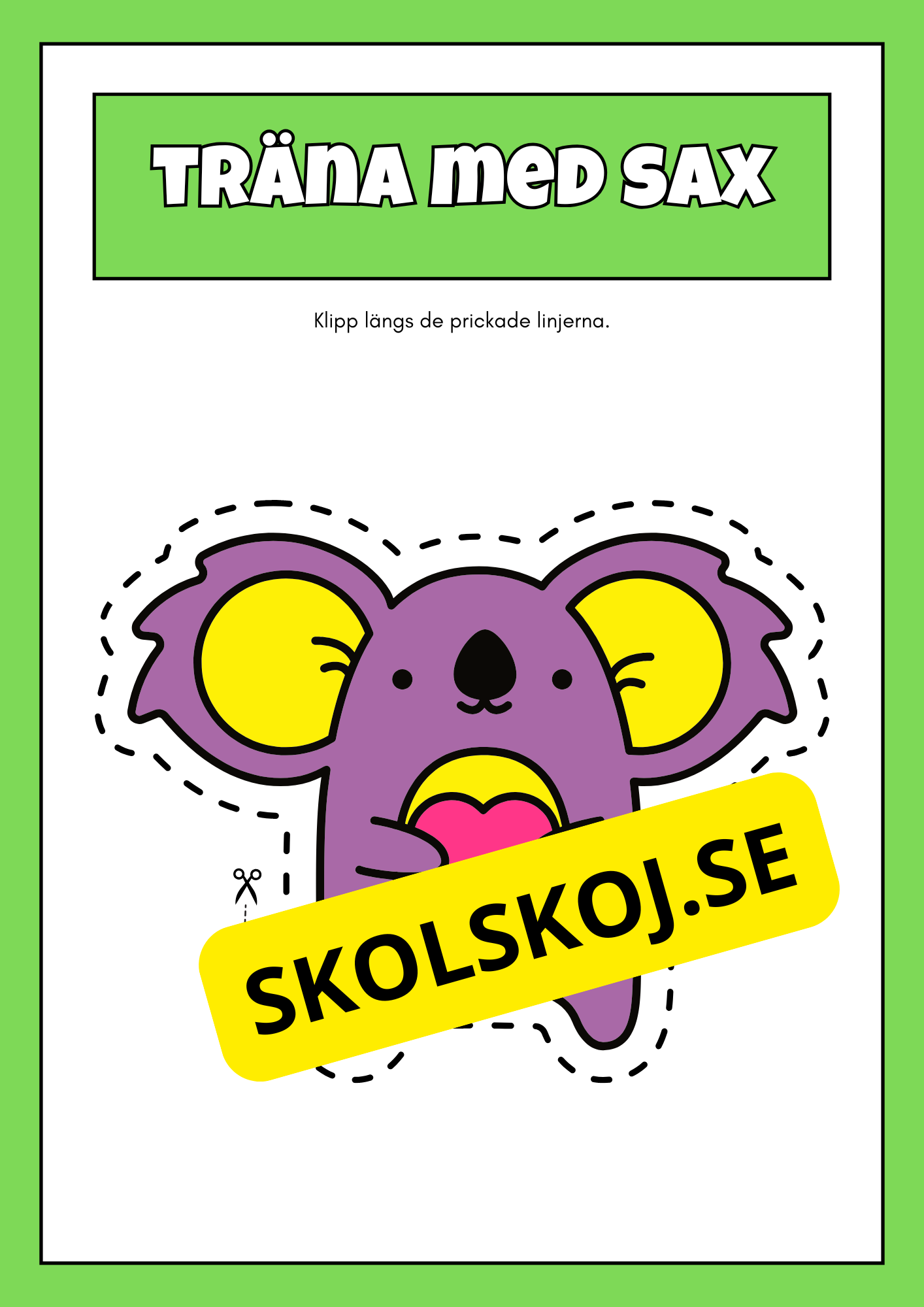 Träna med sax (42 sidor)