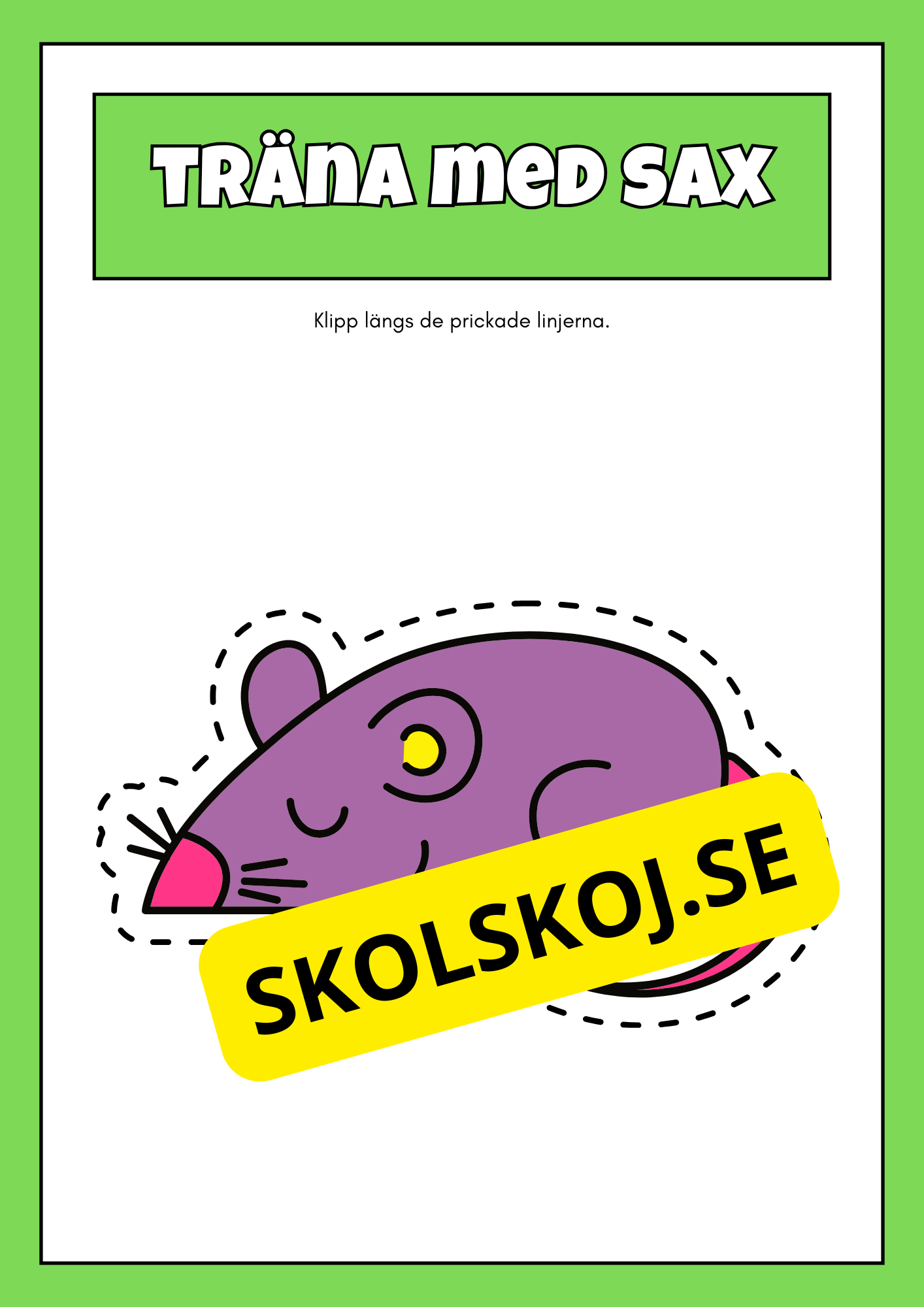 Träna med sax (42 sidor)