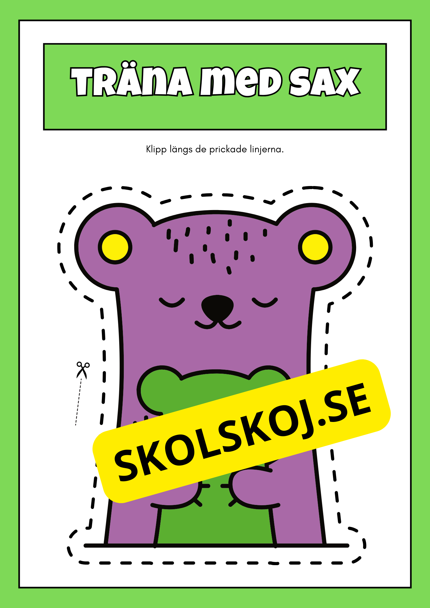 Träna med sax (42 sidor)