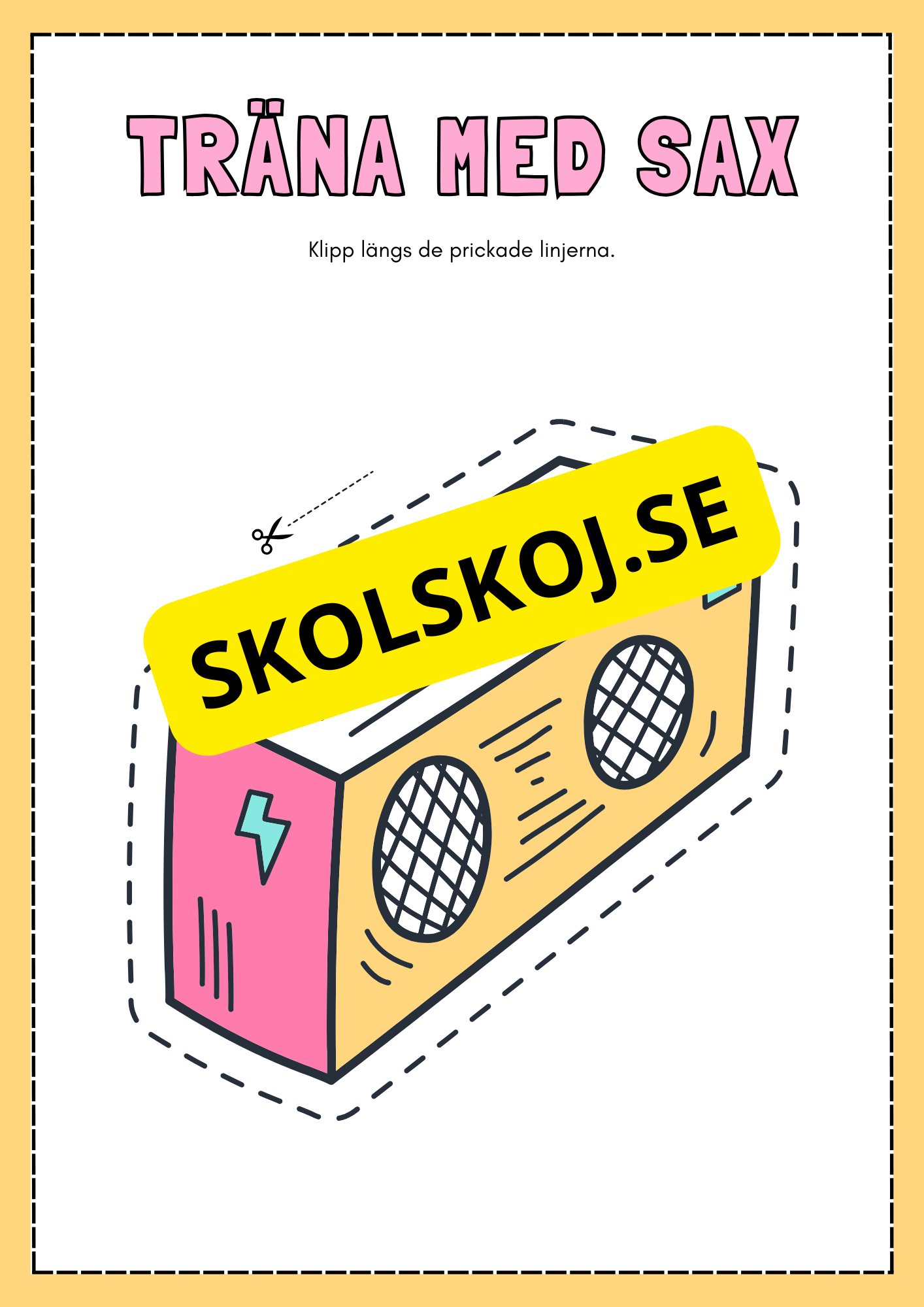 Träna med sax del 2 (32 sidor)