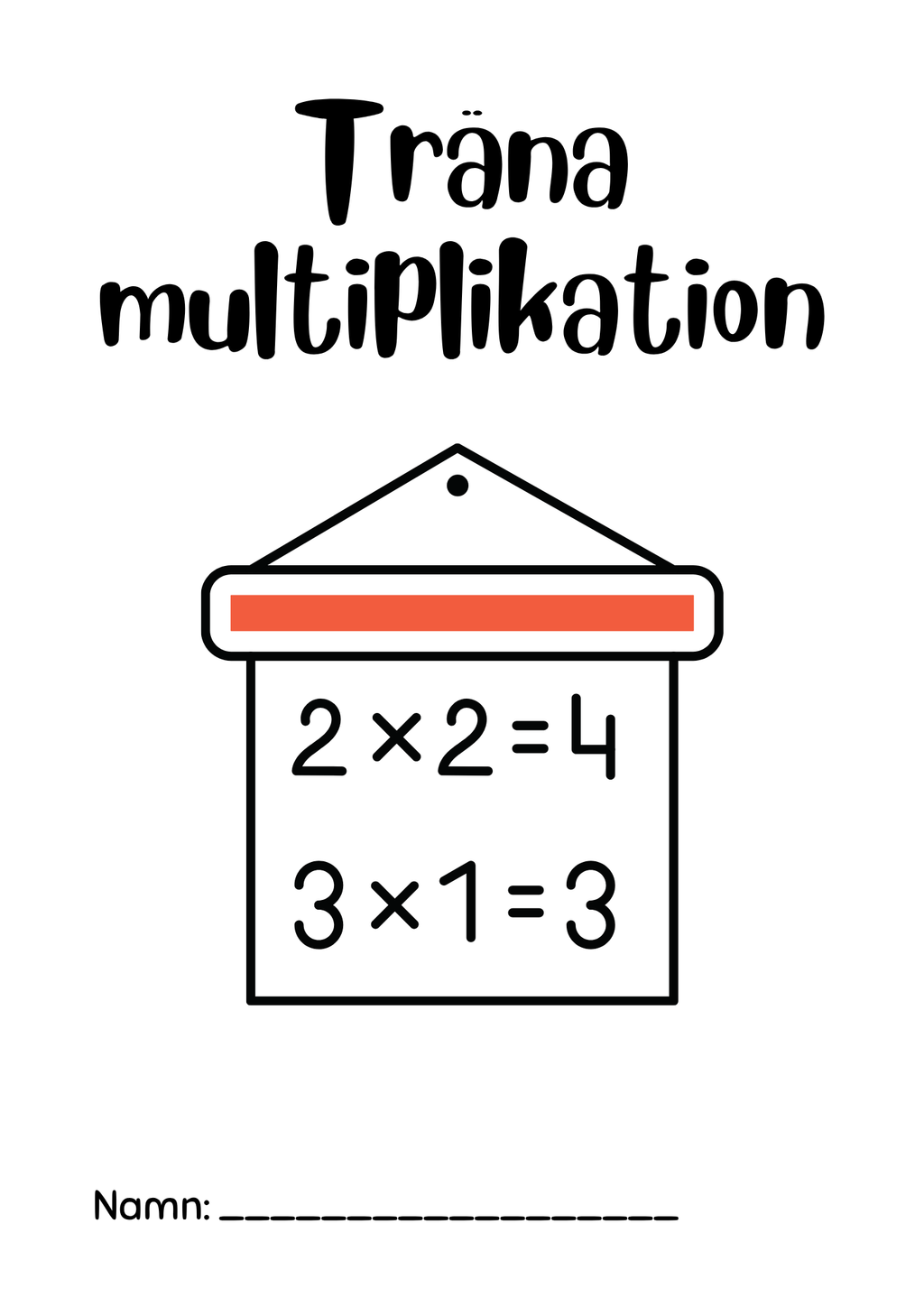 Träna multiplikation - Häfte