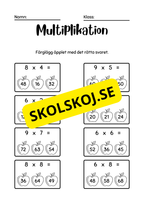 Träna multiplikation - Häfte