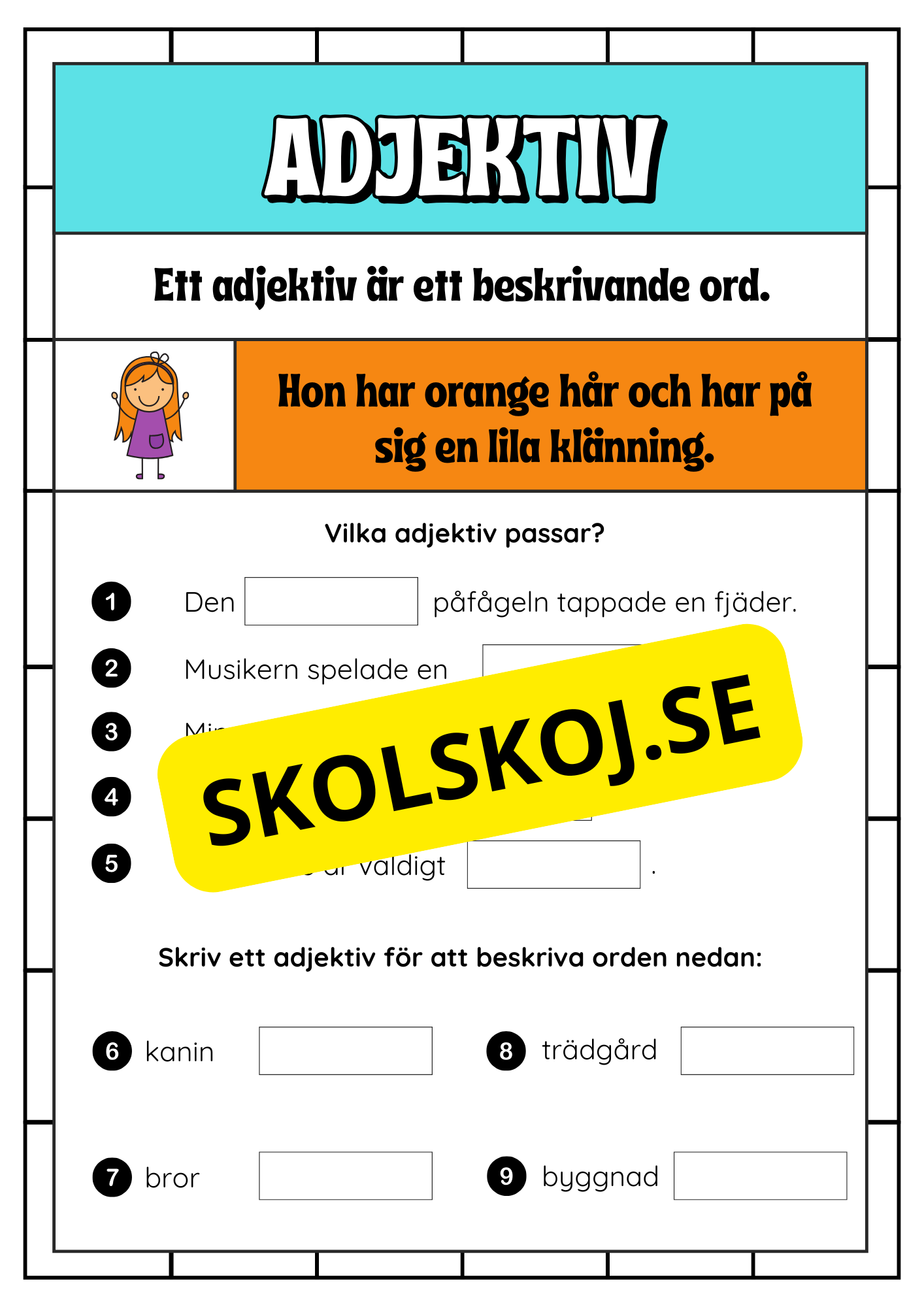 Träna ordklasser