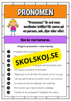 Träna ordklasser