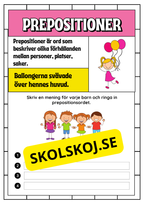 Träna ordklasser