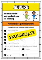 Träna ordklasser