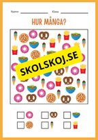 Träna på att skriva - Tema: Snabbmat (24 sidor)