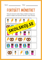Träna på att skriva - Tema: Snabbmat (24 sidor)