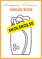 Träna på att skriva - Tema: Snabbmat (24 sidor)