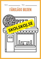 Träna på att skriva - Tema: Snabbmat (24 sidor)