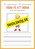 Träna på att skriva - Tema: Snabbmat (24 sidor)