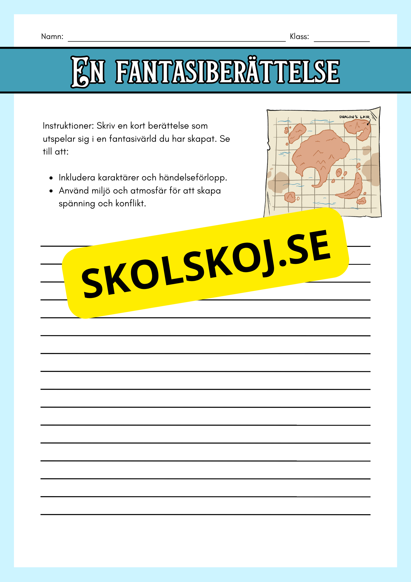 Träna på att skriva berättelser