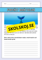 Träna på att skriva berättelser
