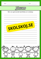 Träna på att skriva berättelser