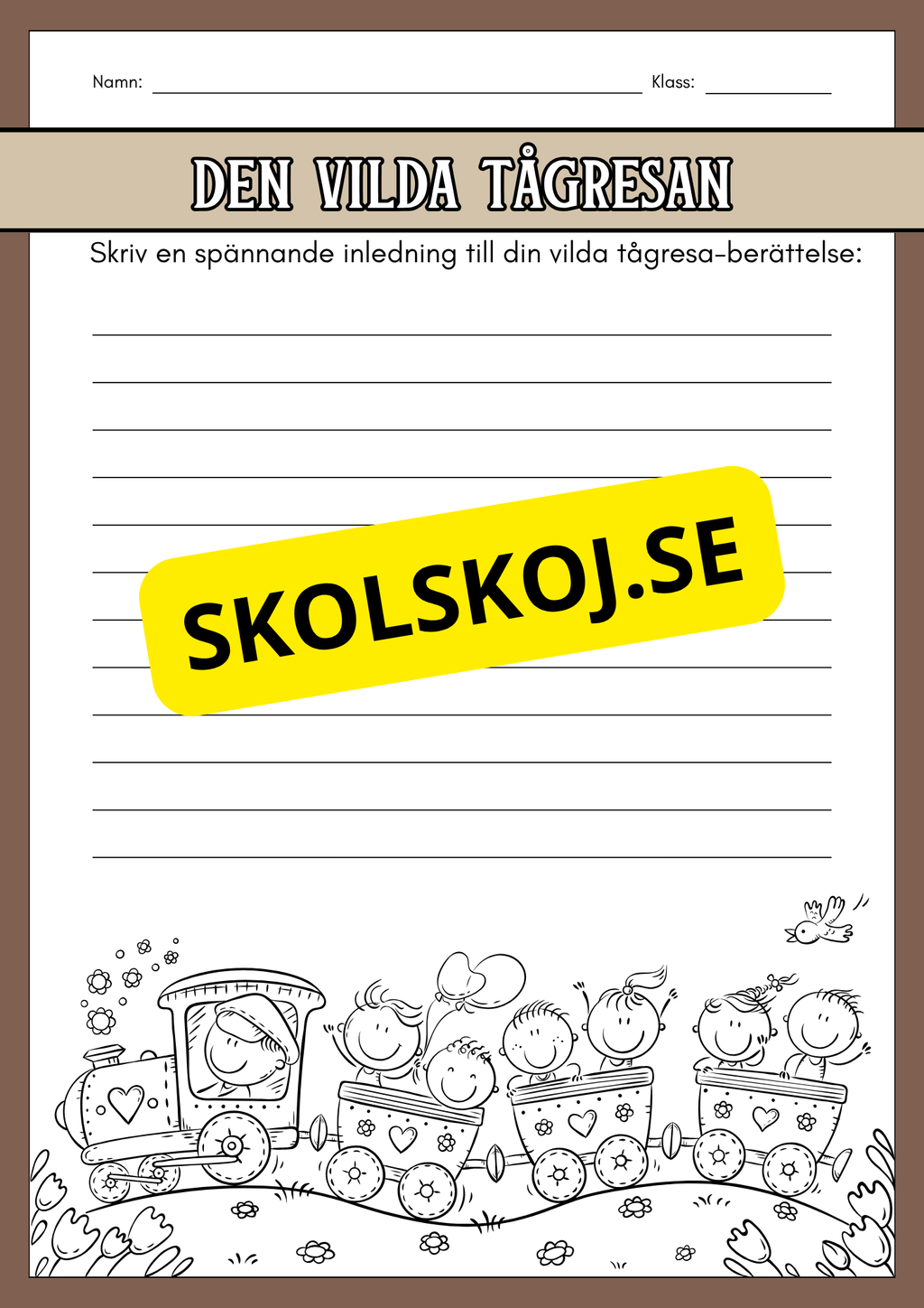 Träna på att skriva berättelser