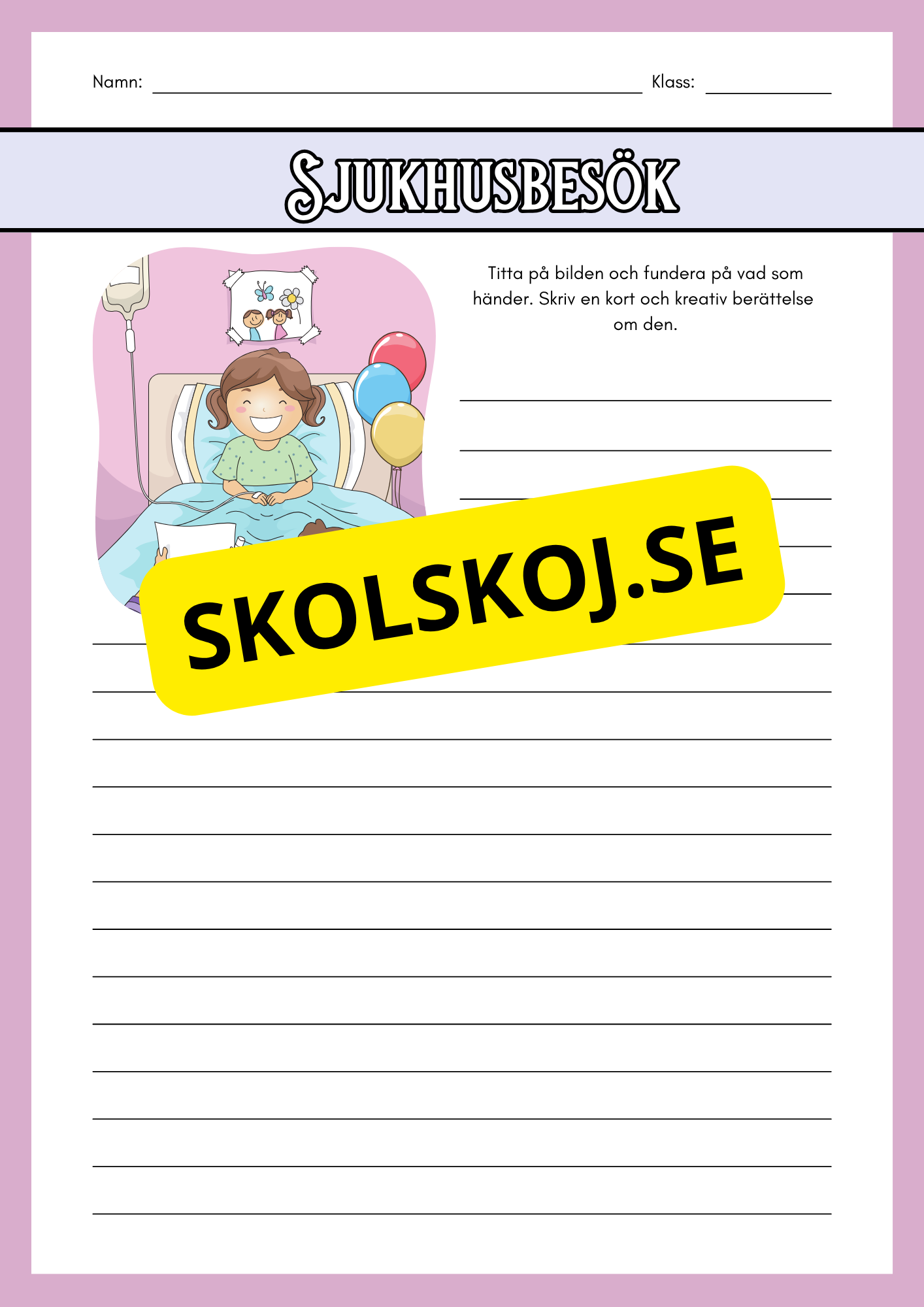 Träna på att skriva berättelser