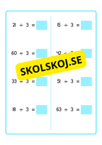 Träna på division 2 - 9