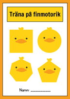 Träna på finmotorik - Häfte