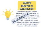 Vad är elektricitet? (Fakta + frågor) - Årskurs 4 - 6