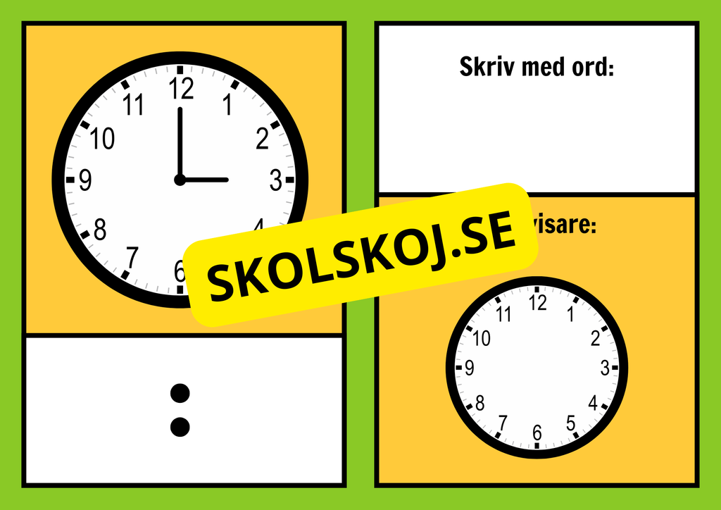 Vad är klockan - Häfte