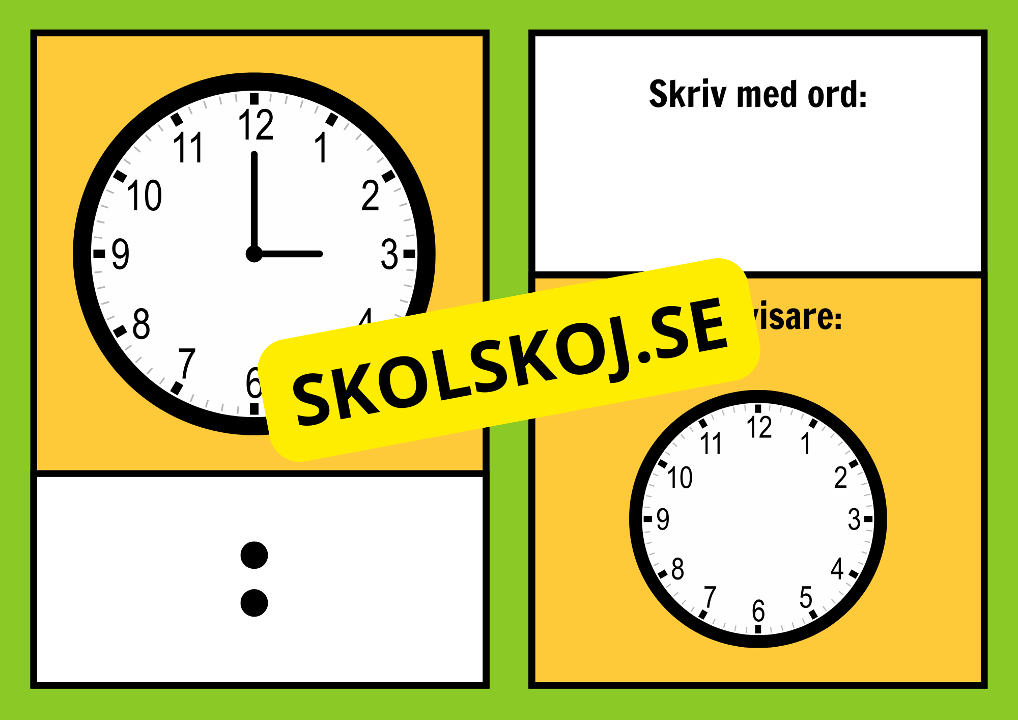 Vad är klockan - Häfte