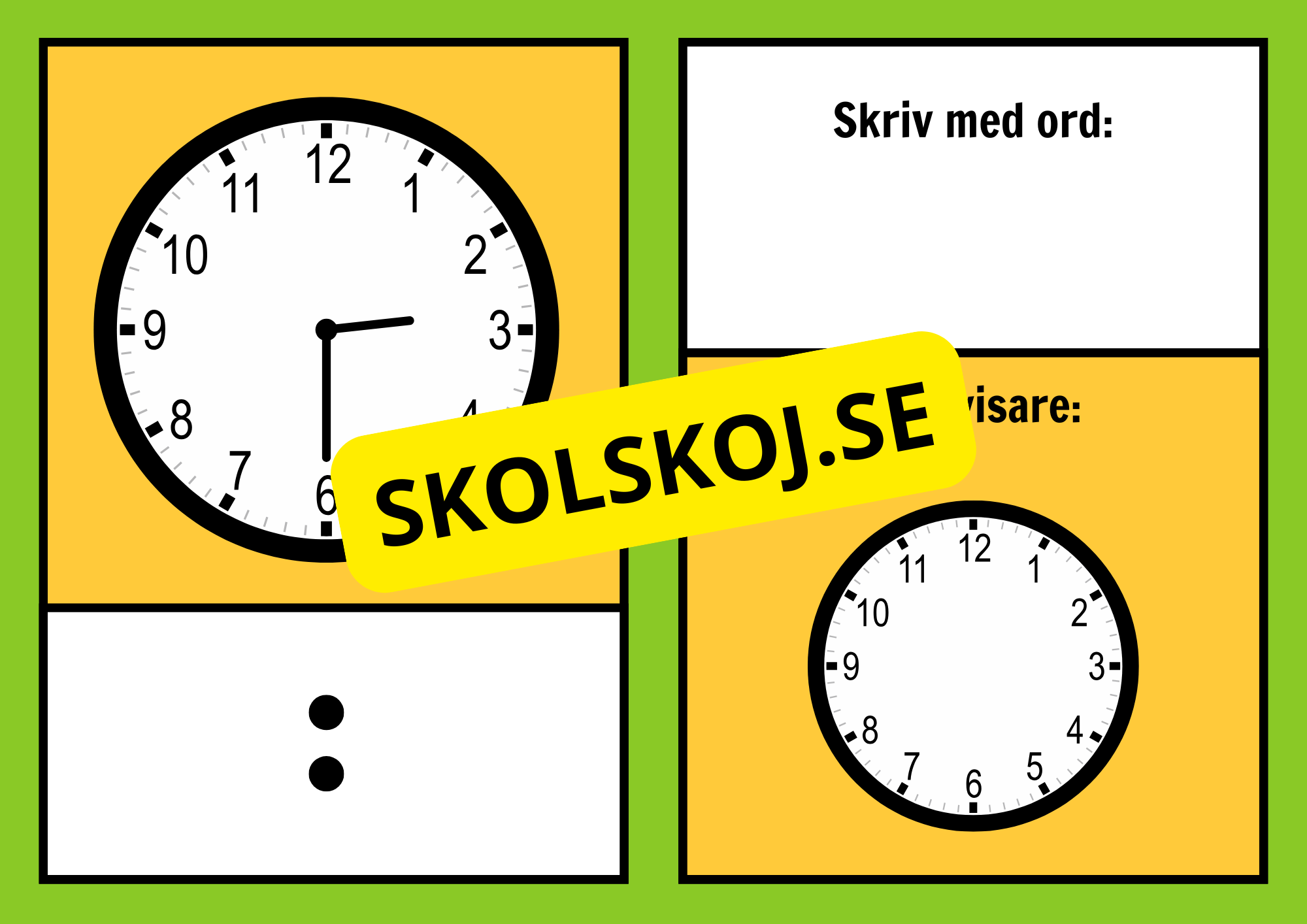 Vad är klockan - Häfte