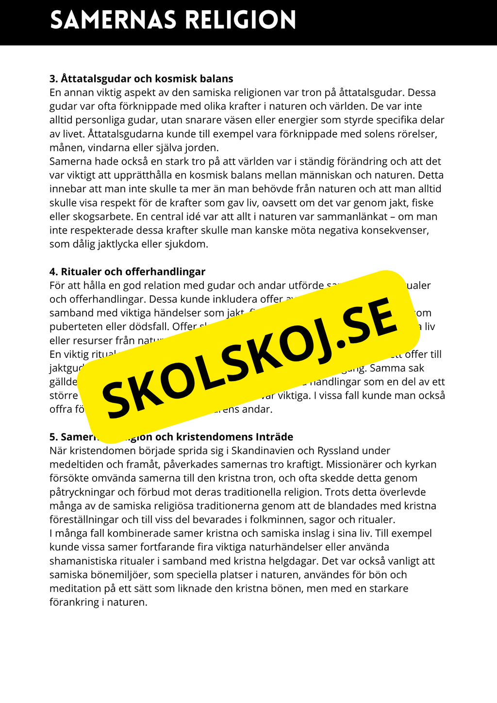 Vad är religion? - Årskurs 4 - 6