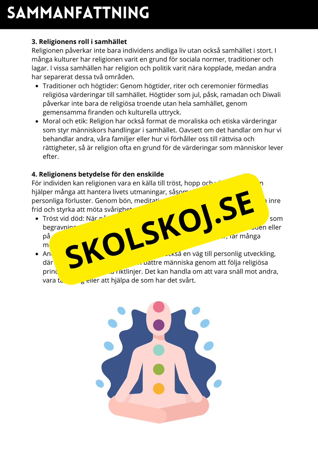 Vad är religion? - Årskurs 4 - 6