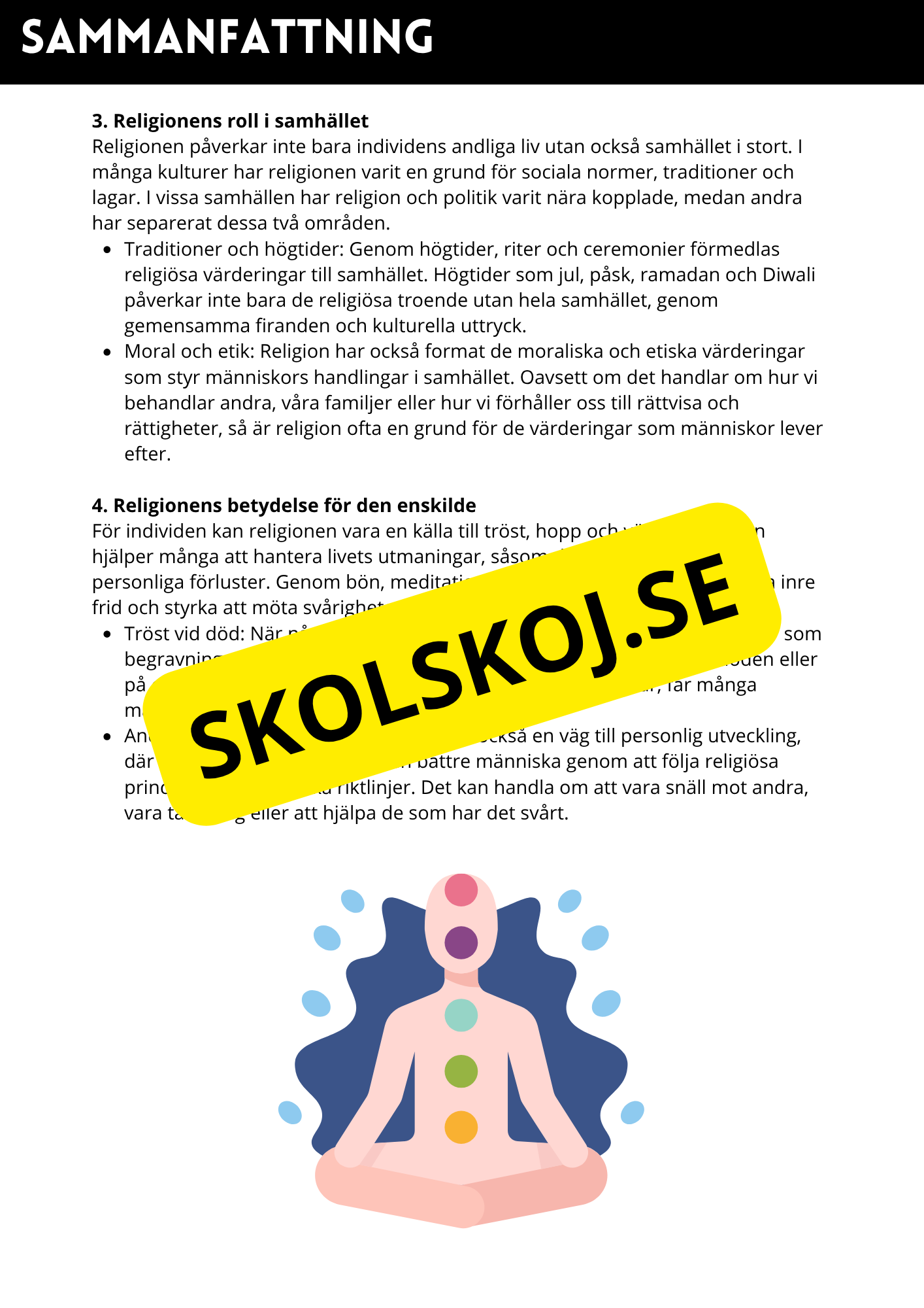 Vad är religion? - Årskurs 4 - 6