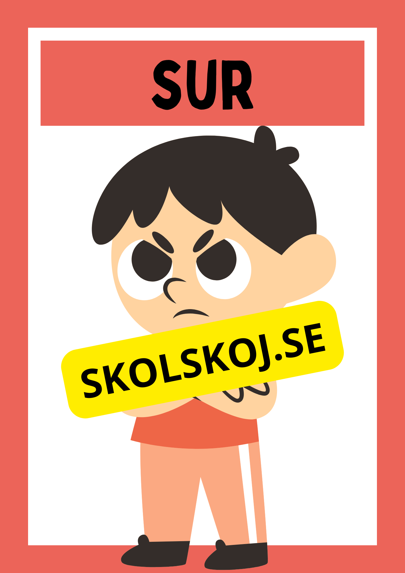Väggkort - Känslor
