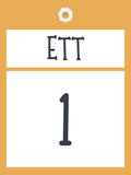 Väggsiffror 1-10