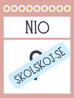Väggsiffror 1-10