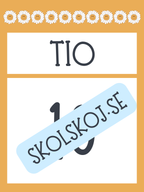 Väggsiffror 1-10
