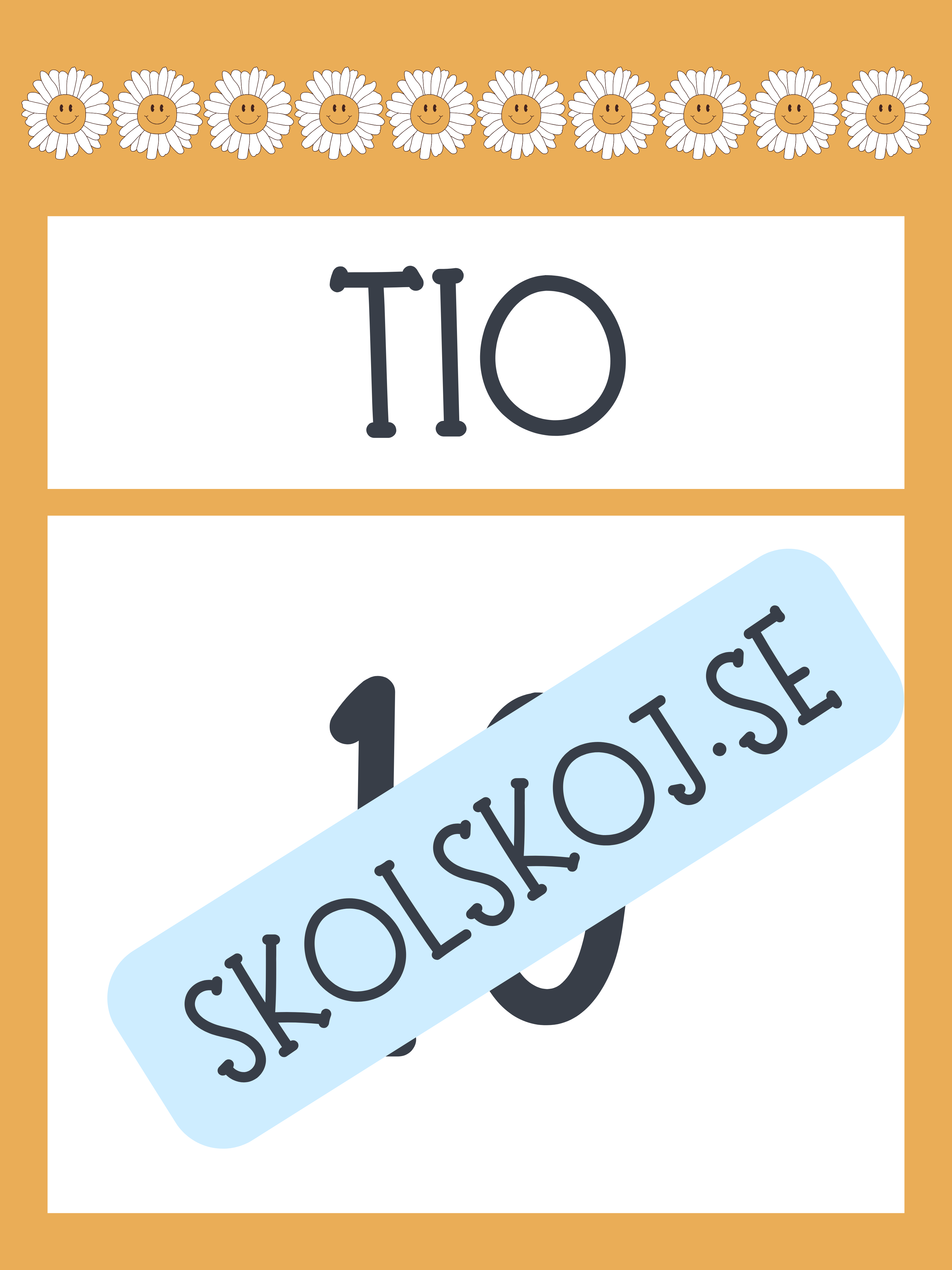 Väggsiffror 1-10