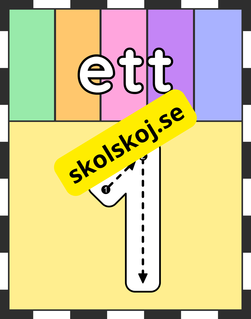 Väggsiffror 0 - 10
