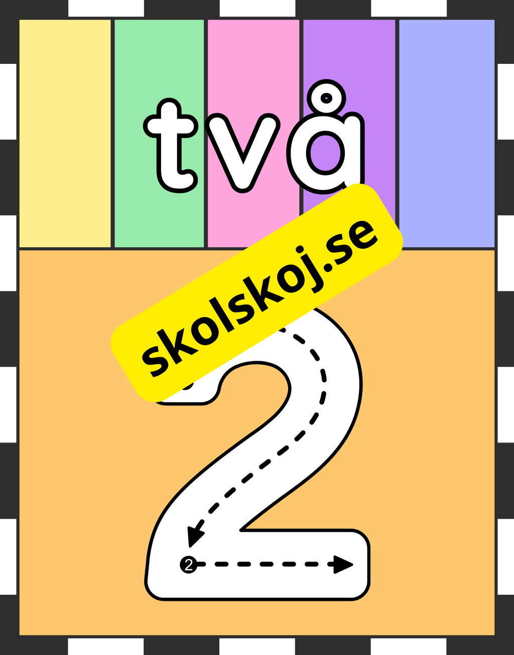 Väggsiffror 0 - 10