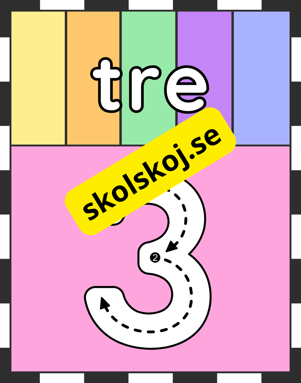 Väggsiffror 0 - 10