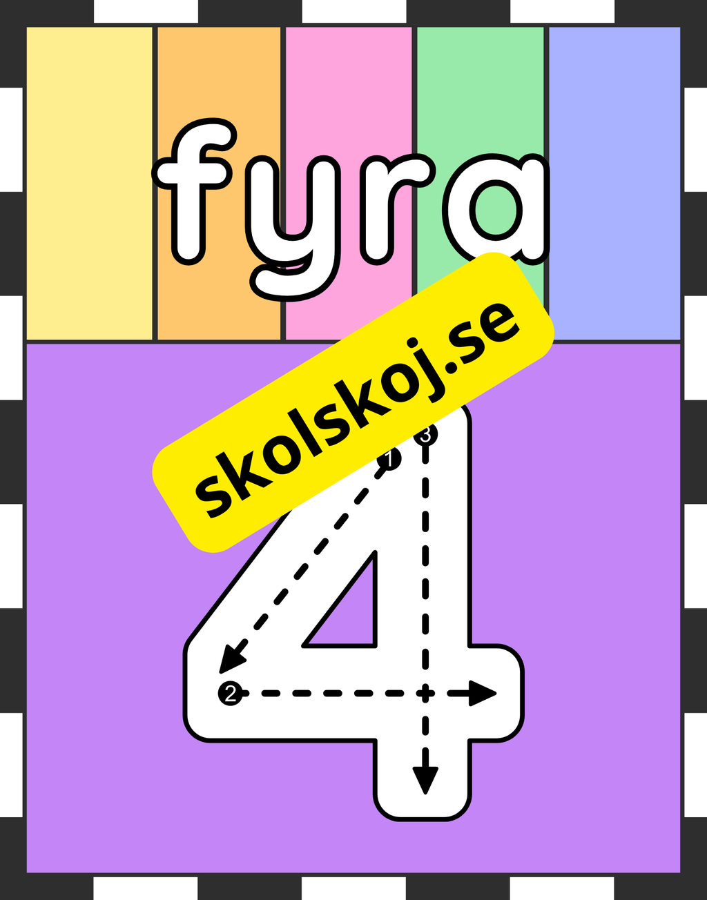 Väggsiffror 0 - 10